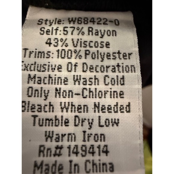 Johnny Was Martina Embroidered Satin Pants Womens Size Small Wide Leg Artisan - Picture 8 of 9